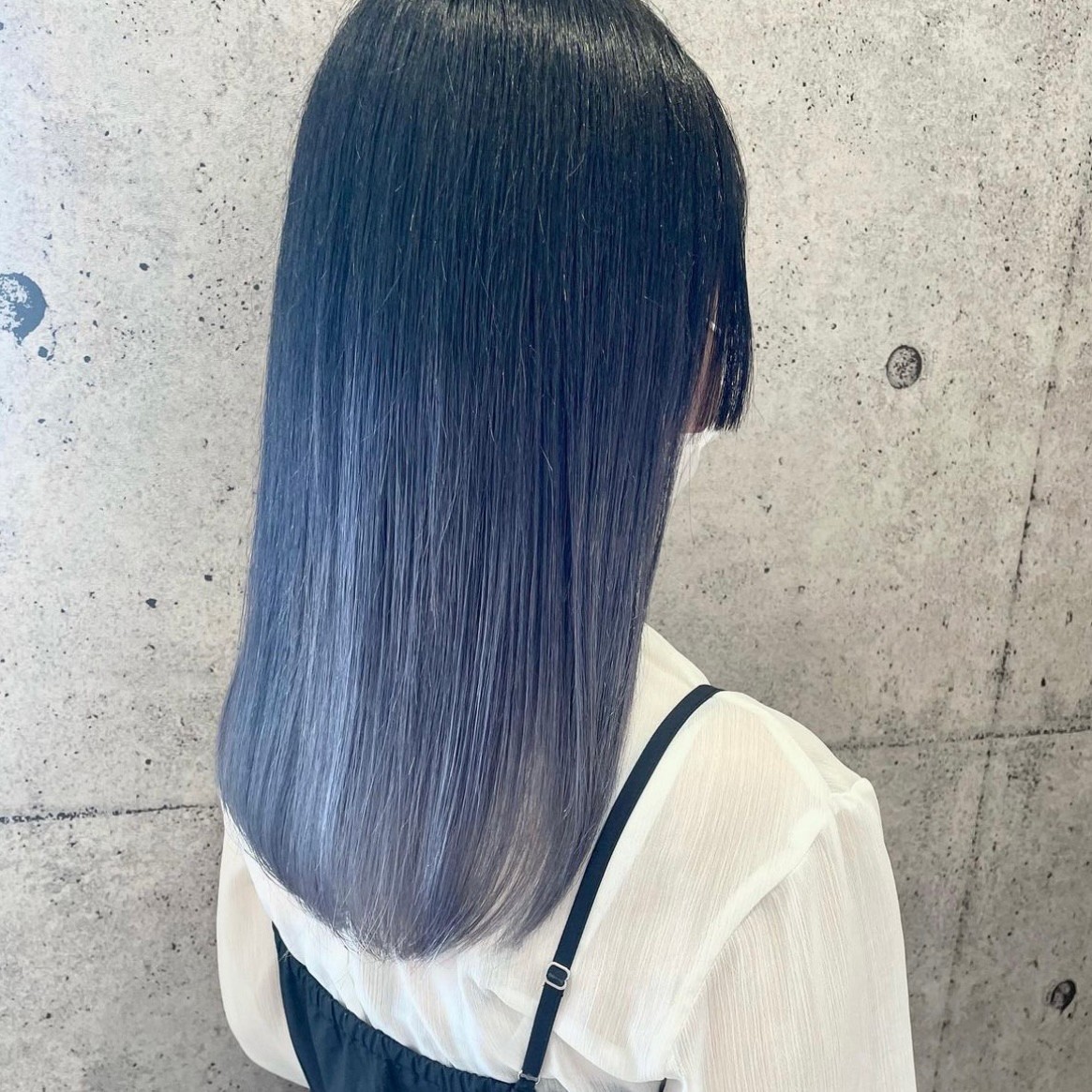 ヘアスタイル ブルー